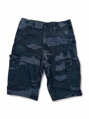 Wearfirst Boys Blue Gray Camo Cargo Shorts Size 10